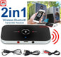 Bluetooth 5.0 Transmitter Receiver 2 IN 1 Wireless Audio 3.5mm Jack Aux Adapter