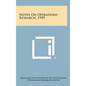 Notes on Operations Research, 1959 - Hardcover