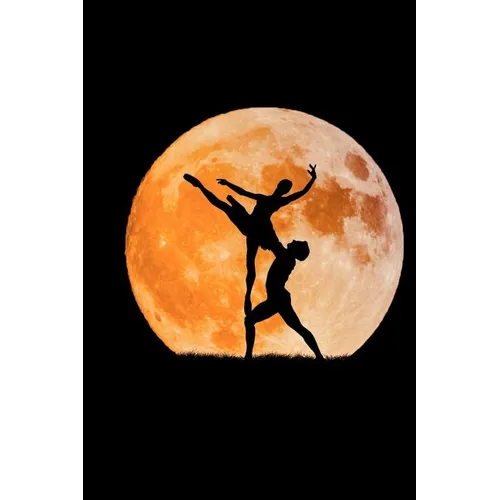 We Will Dance With The Moon Ballerina Notebook: This is a 6 by 9 wide college ruled composition notebook for those who love ballet - Paperback