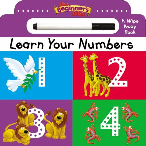 The Beginner's Bible Learn Your Numbers: A Wipe Away Book - Board Book