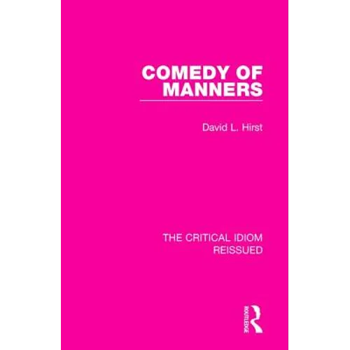 Comedy of Manners - Paperback