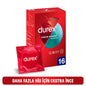 Durex Slim Fit Condoms - Lubricated, Safe Sex Products for Enhanced Sensitivity - 16 Count