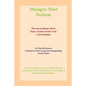 Managers Must Perform - Paperback
