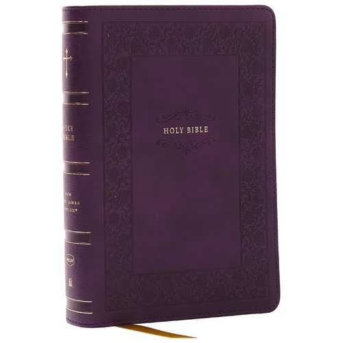 NKJV Compact Paragraph-Style Bible W/ 43,000 Cross References, Purple Leathersoft, Red Letter, Comfort Print: Holy Bible, New King James Version: Holy - Imitation Leather