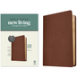 NLT Super Giant Print Bible, Filament Enabled (Genuine Leather, Brown, Red Letter) - Leather