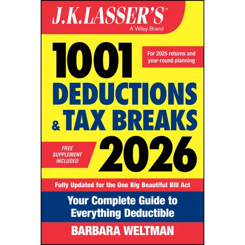 J.K. Lasser's 1001 Deductions and Tax Breaks 2026: Your Complete Guide to Everything Deductible - Paperback