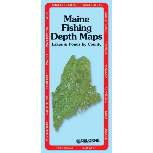 Delorme Atlas Maine Fishing Depths - Mass Market Paperbound