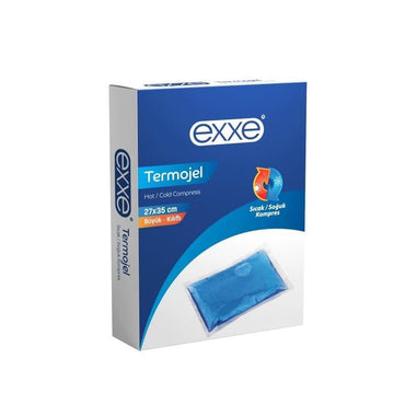 Exxe Hot-Cold Gel Compress with Cover - 10.63x13.78 inches - Reusable, Versatile Pain Relief for Muscle Aches & Injury Recovery
