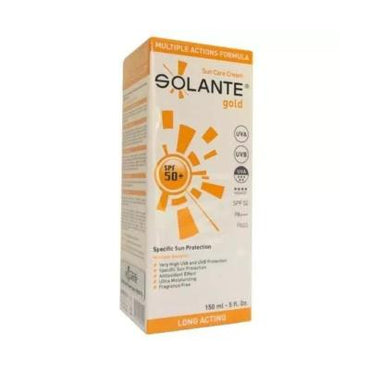 Solante Gold SPF 50+ Cream Sunscreen - Water-Resistant, Hypoallergenic & Paraben-Free