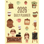 Coffee Planner 2026: Daily Organizer for 2026 (12 Months) Funny Caffeine Scheduler with Cappuccino, Muffins & Good Vibes - Paperback