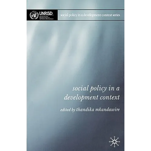Social Policy in a Development Context - Paperback