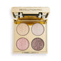 Revolution Pro Champagne Crystal Eyeshadow Palette: Compact, Shimmery, Neutral Makeup Palette for Travel & Luxury Eye Looks