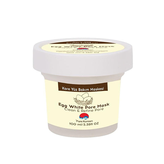 Pure Korean Egg White Face Mask for Pore Tightening & Deep Cleansing - Disposable Skincare for Oily Skin