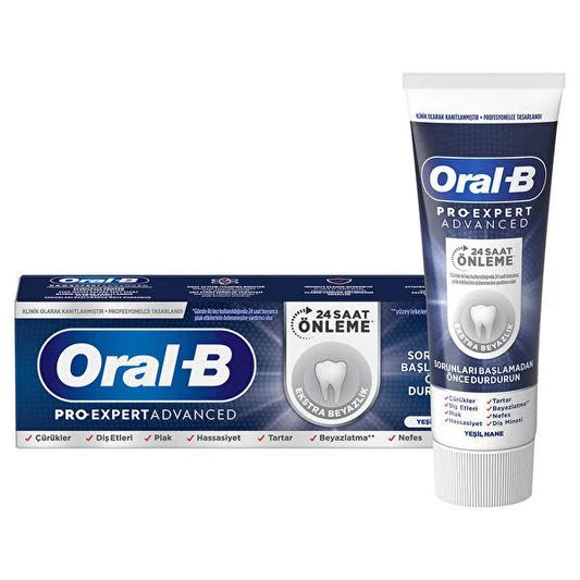 Oral B Pro Expert Advanced Extra Whitening Toothpaste - Clinically Proven for Oral Hygiene & Whiter Teeth