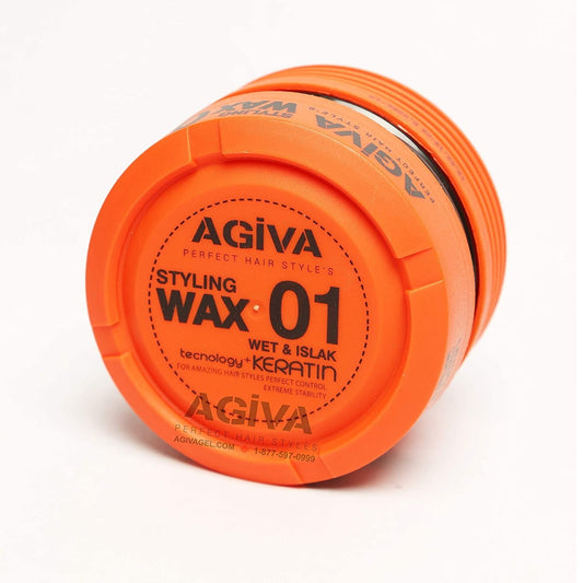 Agiva Hair Styling Crystal Wax 01 - Strong Hold Wet Look