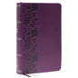 KJV Holy Bible: Large Print Single-Column with 43,000 End-Of-Verse Cross References, Purple Leathersoft, Personal Size, Red Letter, Comfort Print: Kin - Imitation Leather