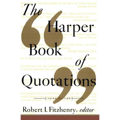 The Harper Book of Quotations Revised Edition - Paperback