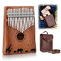 Kalimba 17 Keys Thumb Piano with Tuning Hammer and Bag