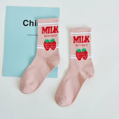 Moon Milk Kawaii Socks