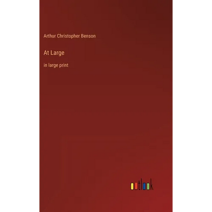 At Large: in large print - Hardcover