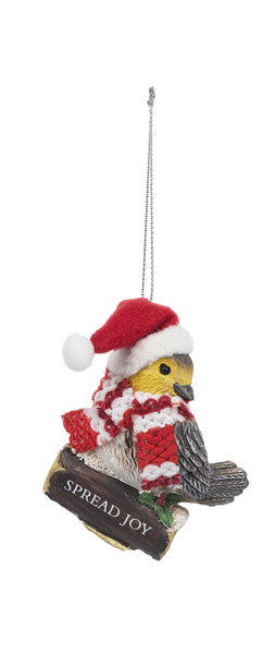 Cozy Bird Ornament - SPREAD JOY