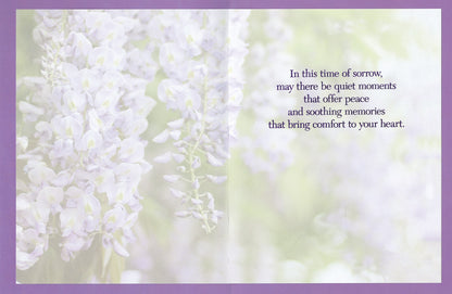 Floral Comfort Sympathy  Card