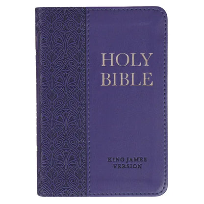 KJV Bible Mini Pocket Purple - Leather