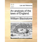 An Analysis of the Laws of England. - Paperback