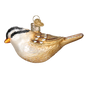 White Crowned Sparrow  Glass Ornament