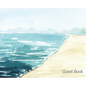 Beach Landscape Guest Book to sign - Hardcover