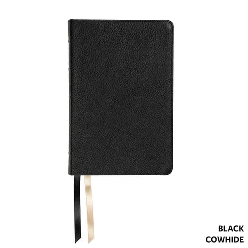NASB Handy Size, Paste-Down Black Cowhide - Leather