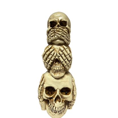 Lighted Stacking Skull Figurine
