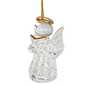 Spun Glass Angel Ornaments with Book