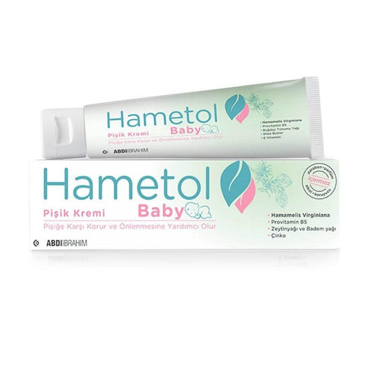 Hametol Diaper Rash Cream for Babies - Natural Soothing Relief & Protection, 1.06 oz