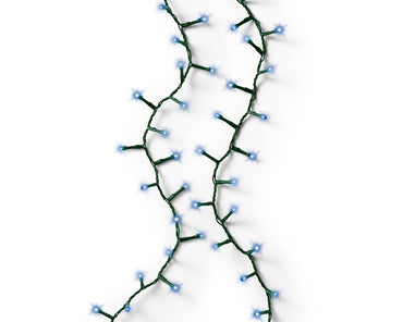 LED Rice Twinkle Stringlight - 1000 Lights - Blue - Green Wire