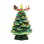 Animated Nostalgic Tree - Green Tree with Santa's Sleigh