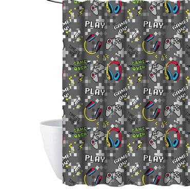 Kidz Mix Game on Glow-in-the-Dark Shower Curtain