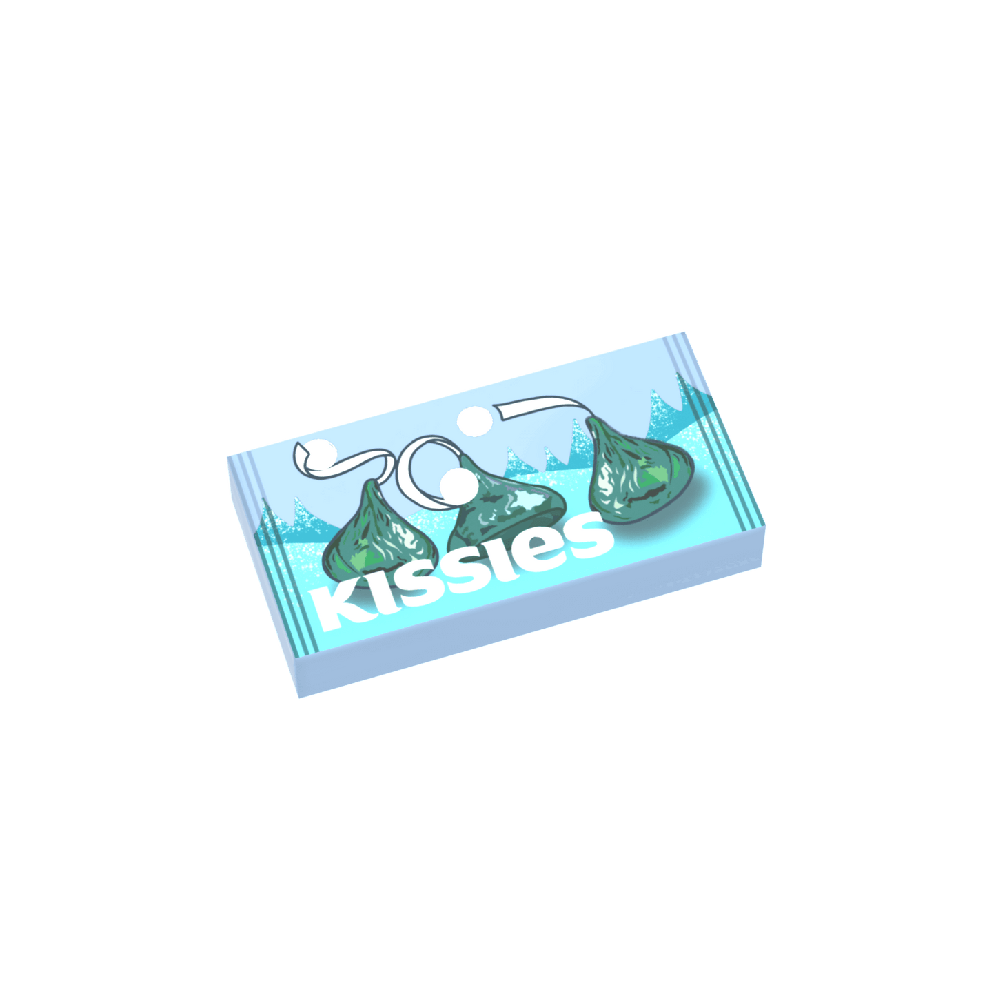 Winter Chocolate "Kissies" Candy - Custom Printed - Made Using a LEGO® Part