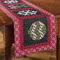 Candycanes And Snowflakes Quilted  Table Runner 54"