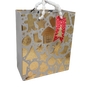 Gingerbread on Silver Gift Bag -