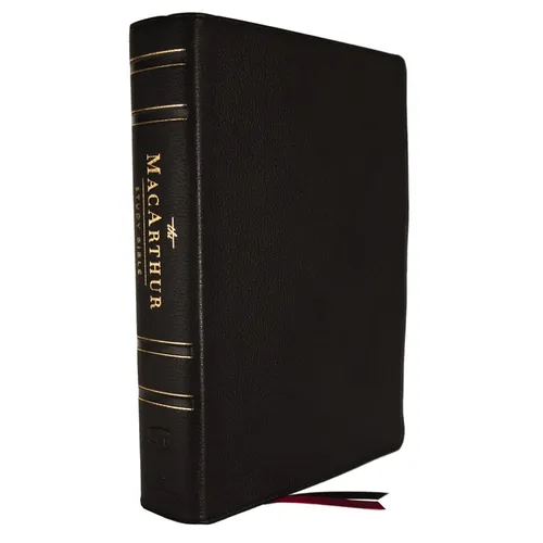 Nkjv, MacArthur Study Bible, 2nd Edition, Genuine Leather, Black, Comfort Print: Unleashing God's Truth One Verse at a Time - Leather