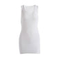 Kliou Cotton Sleeveless V-Neck Ladies Dress
