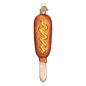 Corn Dog Glass Ornament