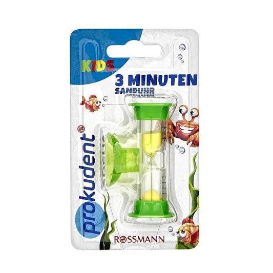 Prokudent 3-Minute Sand Timer for Kids - Fun Brushing Timer for Children's Oral Hygiene