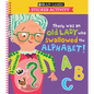 Brain Games - Sticker Activity: There Was an Old Lady Who Swallowed the Alphabet! (for Kids Ages 3-6) - Spiral