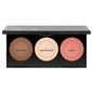 Golden Rose Metals Makeup Contouring Palette - Sculpting and Highlighting Kit with 3x4.5g Shades