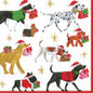 Christmas Delivery Cocktail Napkin - White
