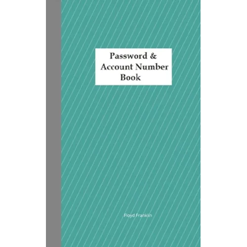 Password & Account Number Book: Never forget the password again - Paperback