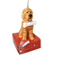 Red Goldendoodle with Bone Ornament