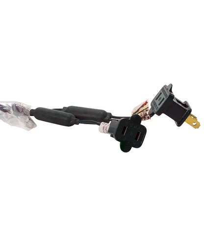 50-Light Purple Frost LED Black Wire Light Set